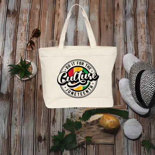 For The Culture Juneteenth- Canvas Tote