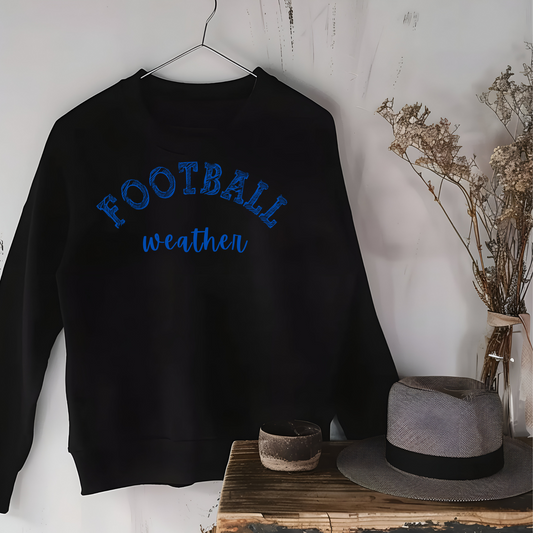 Football Weather Unisex Champion Sweatshirt - Blue