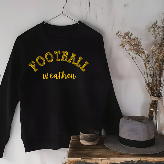 Football Weather Unisex Sweatshirt - Yellow