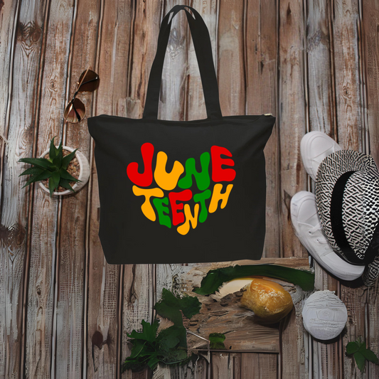 Juneteenth Canvas Tote