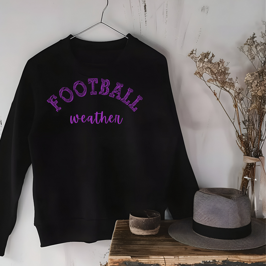 Football Weather Unisex Sweatshirt - Purple