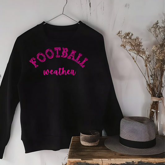 Football Weather Unisex Sweatshirt - Pink