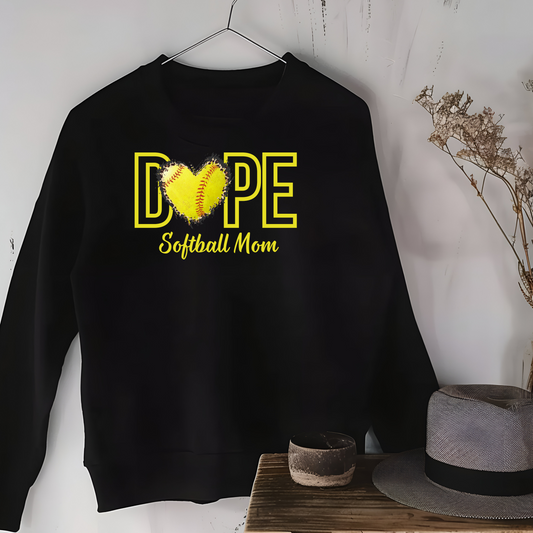 Dope Softball Mom Sweatshirt