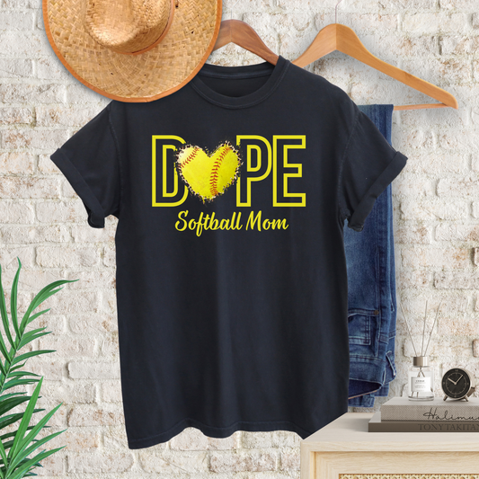 Dope Softball Mom T-Shirt