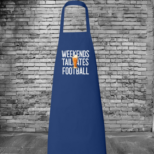 Weekends Tailgate Football Butcher Apron