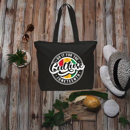 For The Culture Juneteenth Canvas Tote