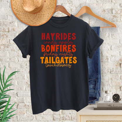 Hayrides, Bonfires, Tailgates T-Shirt