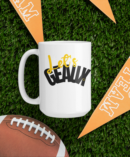 Let's Geaux Black & Yellow Ceramic Mug