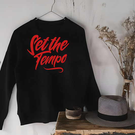 Set The Tempo Unisex Champion Sweatshirt - Red