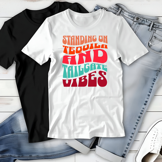 Standing On Unisex Champion T-Shirt - Peach