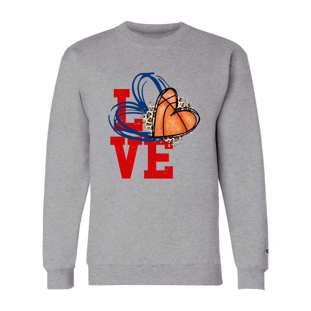 Love Basketball Unisex Sweatshirt - Blue & Red