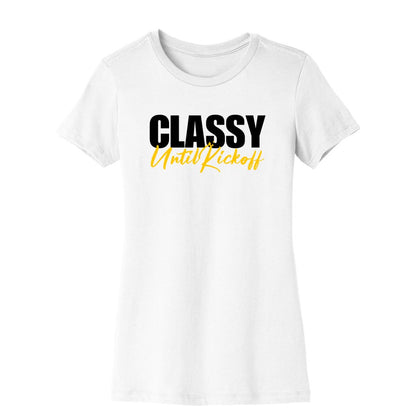 Classy Until Kickoff Crewneck T-Shirt