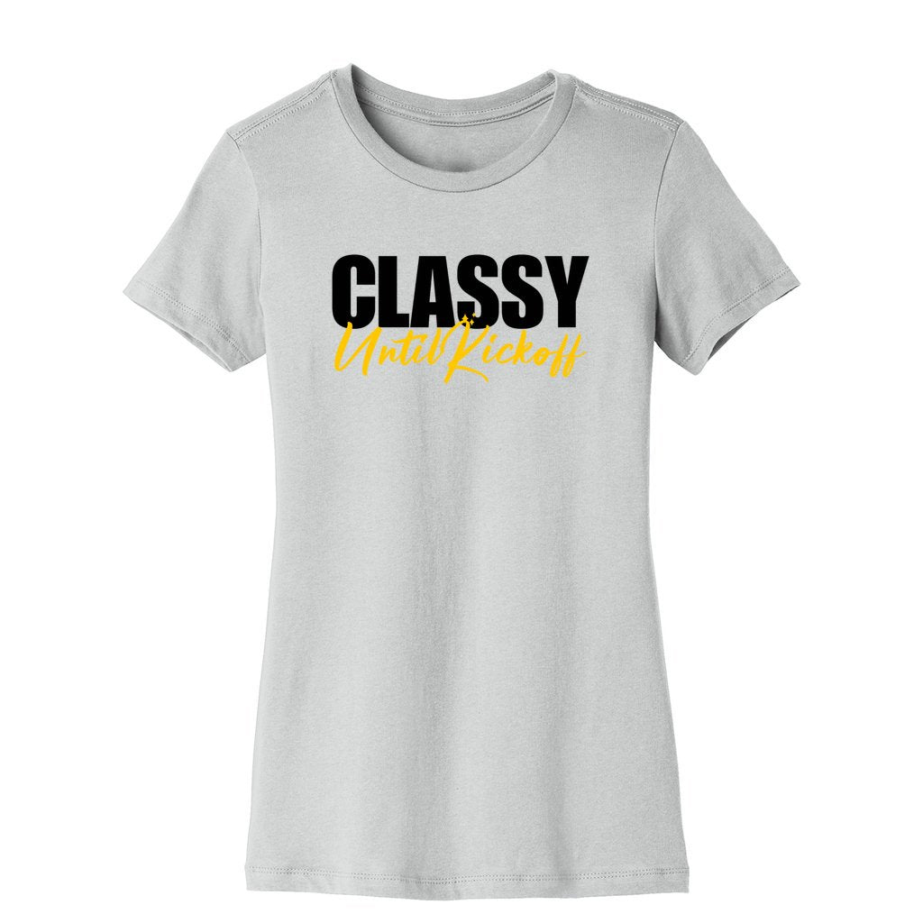 Classy Until Kickoff Crewneck T-Shirt