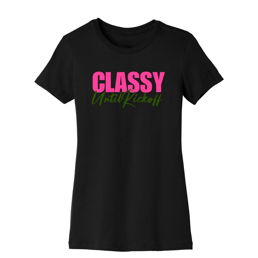 Classy Until Kickoff Crewneck T-Shirt